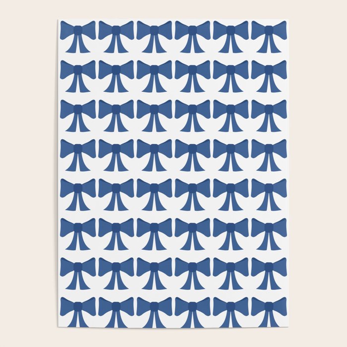Vintage Bows V Blue Poster Gallery Image 4