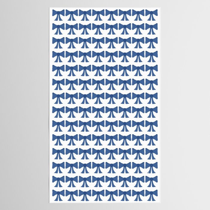 Vintage Bows V Blue Tablecloth Gallery Image 2