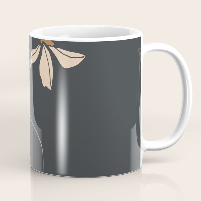 Minimal Abstract Art Vase Flower 6 Coffee Mug Gallery Image 1