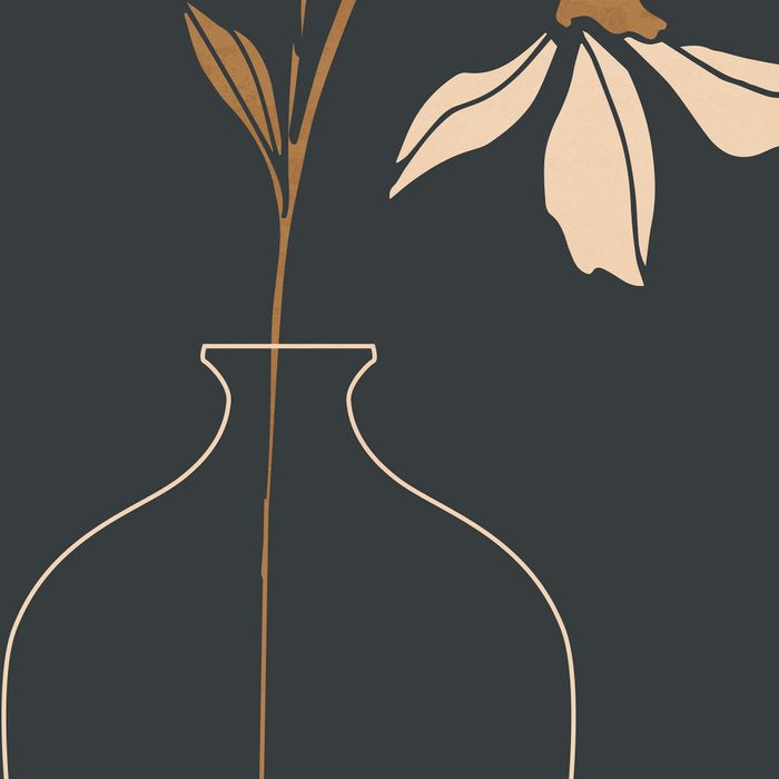 Minimal Abstract Art Vase Flower 6 Coffee Mug Gallery Image 2