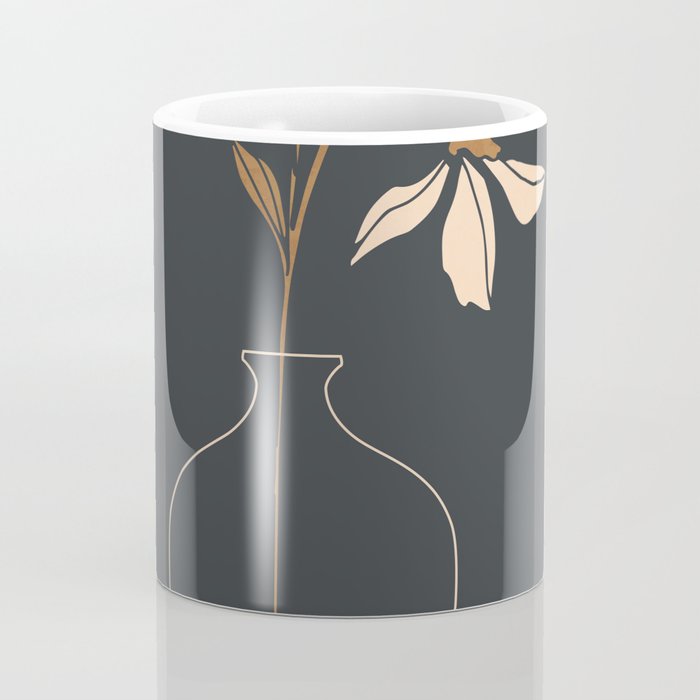 Minimal Abstract Art Vase Flower 6 Coffee Mug Gallery Image 4