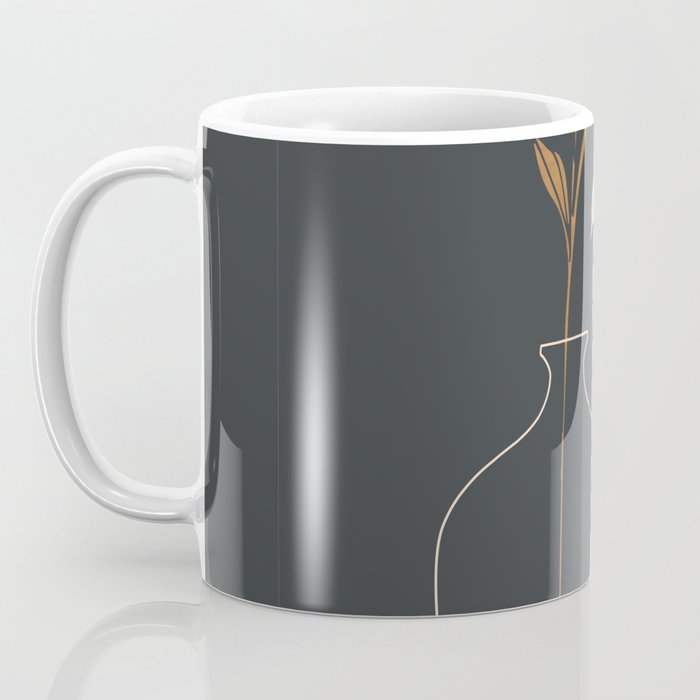 Minimal Abstract Art Vase Flower 6 Coffee Mug Gallery Image 3