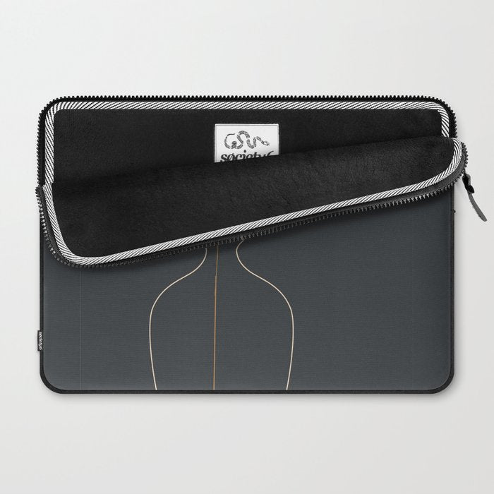 Minimal Abstract Art Vase Flower 6 Laptop Sleeve Gallery Image 2