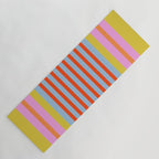 Bold Color Stripes Play Summer Bright Pattern 1 Yoga Mat Gallery Image 1