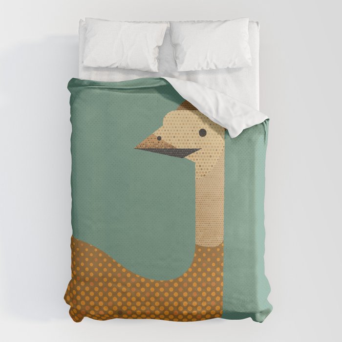 Whimsy Emu Duvet Cover Gallery Image 1