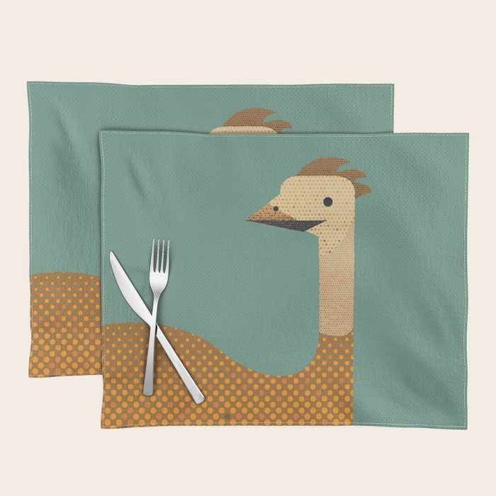 Whimsy Emu Placemat Gallery Image 1