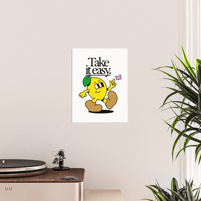 Funny lemon cartoon mascot character  Poster Gallery Image 2