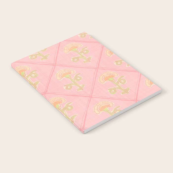 Provence Cottage Floral in Pink Linen  Notebook Gallery Image 2