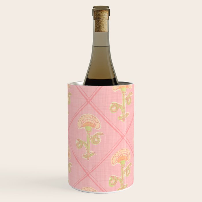 Provence Cottage Floral in Pink Linen  Wine Chiller Gallery Image 3