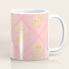 Provence Cottage Floral in Pink Linen  Coffee Mug Gallery Image 1