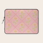 Provence Cottage Floral in Pink Linen  Laptop Sleeve Gallery Image 1