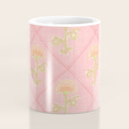 Provence Cottage Floral in Pink Linen  Coffee Mug Gallery Image 4