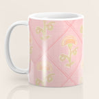 Provence Cottage Floral in Pink Linen  Coffee Mug Gallery Image 3