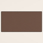 Angular Stripes XXIX Mocha Brown Desk Mat Gallery Image 3