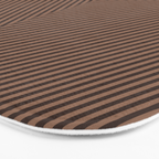 Angular Stripes XXIX Mocha Brown Bath Mat Gallery Image 3