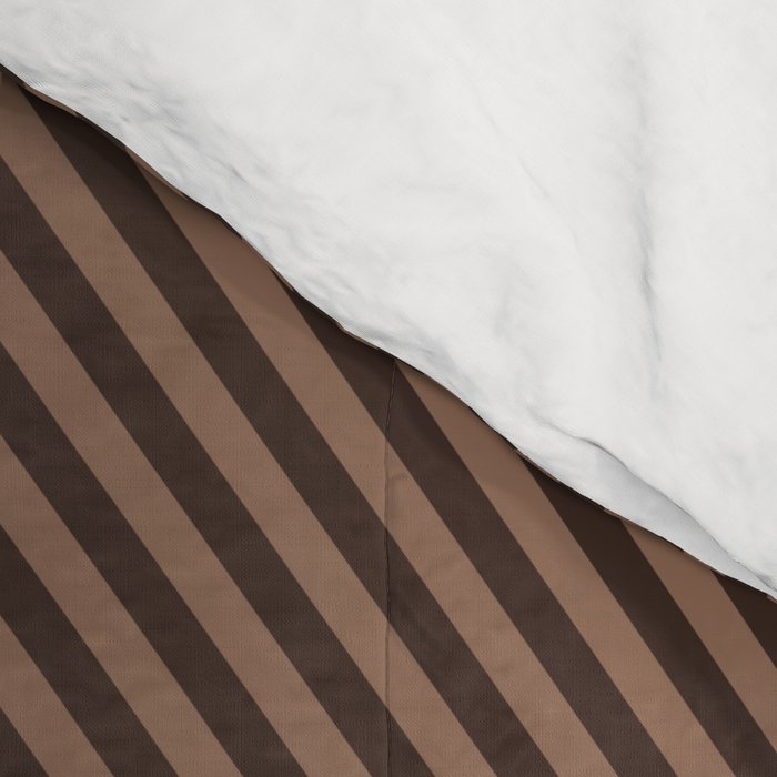Angular Stripes XXIX Mocha Brown Comforter Gallery Image 4