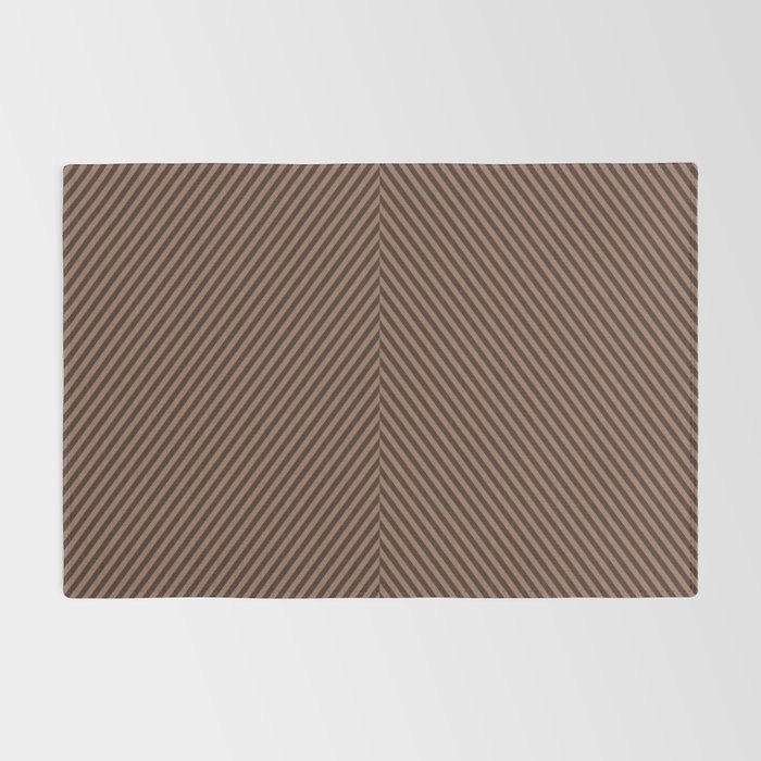 Angular Stripes XXIX Mocha Brown Rug Gallery Image 2