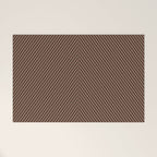 Angular Stripes XXIX Mocha Brown Welcome Mat Gallery Image 1