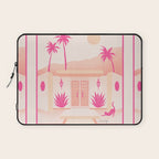 Palm Springs Home - Pink OmbrÃ© Laptop Sleeve Gallery Image 1