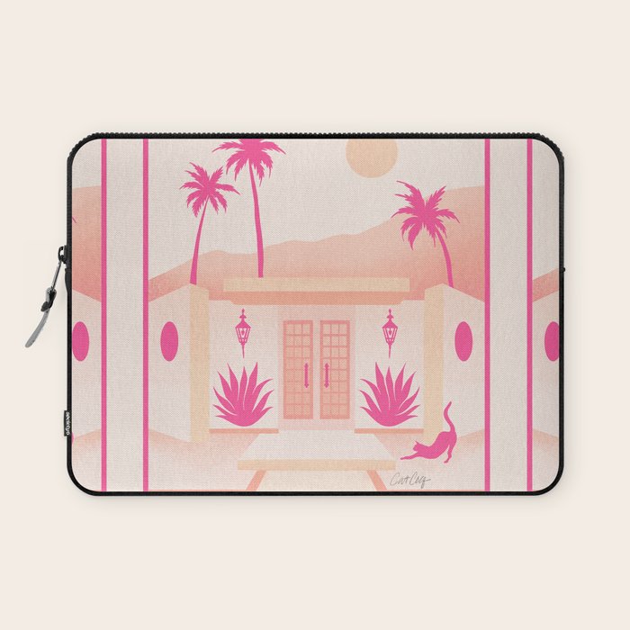 Palm Springs Home - Pink OmbrÃ© Laptop Sleeve Gallery Image 1