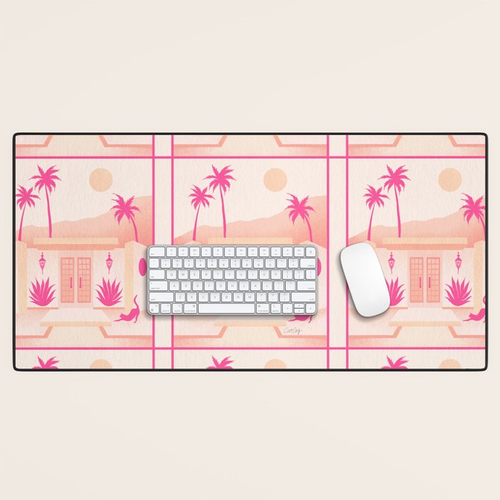 Palm Springs Home - Pink OmbrÃ© Desk Mat Gallery Image 1