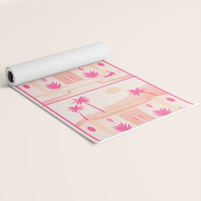 Palm Springs Home - Pink OmbrÃ© Yoga Mat Gallery Image 2