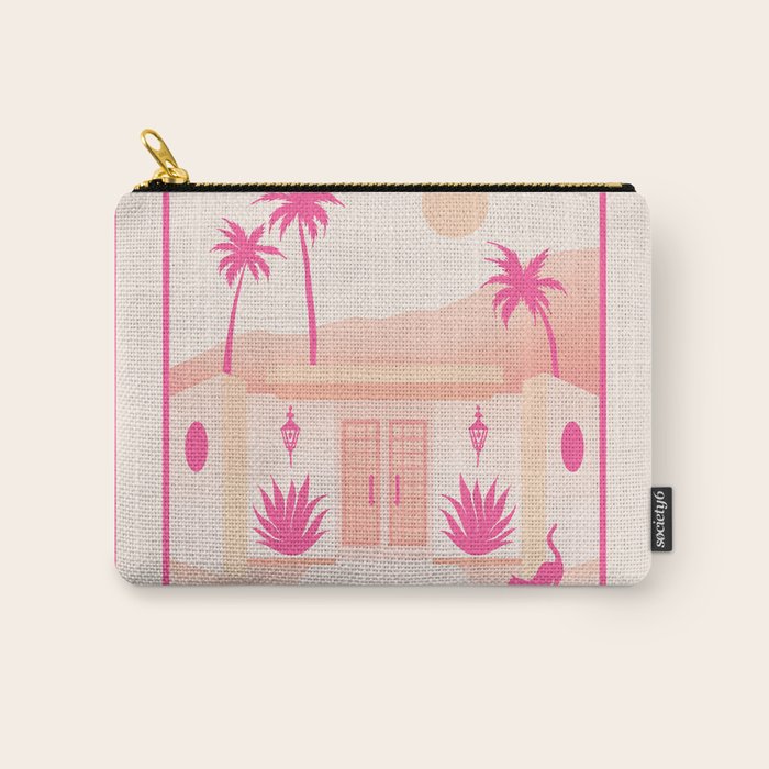 Palm Springs Home - Pink OmbrÃ© Carry All Pouch Gallery Image 1