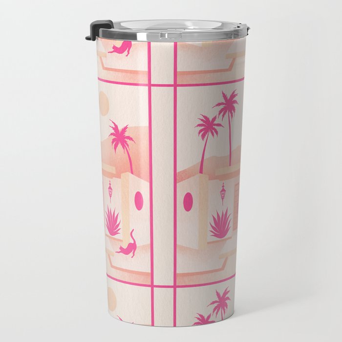 Palm Springs Home - Pink OmbrÃ© Travel Mug Gallery Image 3