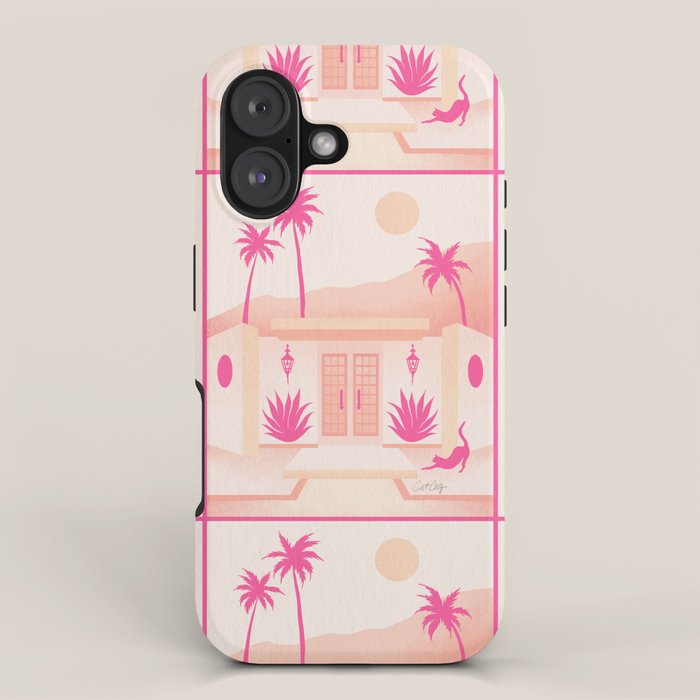 Palm Springs Home - Pink OmbrÃ© iPhone Case Gallery Image 1