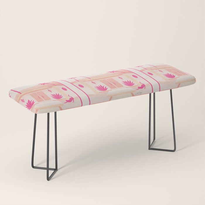 Palm Springs Home - Pink OmbrÃ© Bench Gallery Image 1
