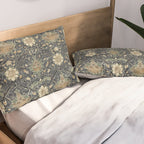 William Morris Vintage Montreal Indigo Slate Pillow Sham Gallery Image 2