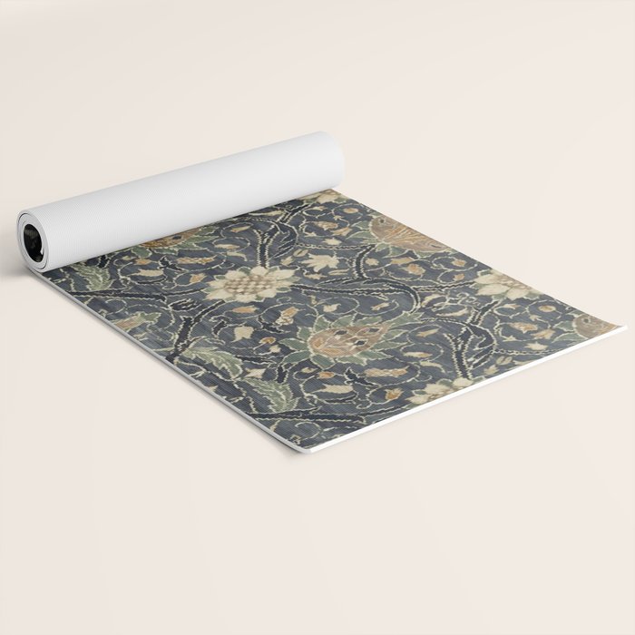 William Morris Vintage Montreal Indigo Slate Yoga Mat Gallery Image 2