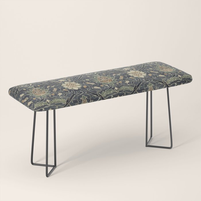 William Morris Vintage Montreal Indigo Slate Bench Gallery Image 1