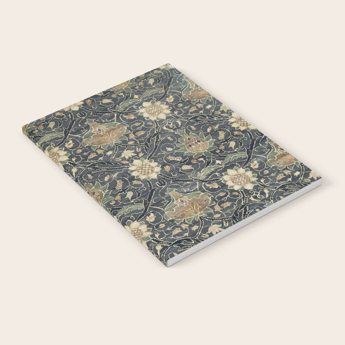 William Morris Vintage Montreal Indigo Slate Notebook Gallery Image 1
