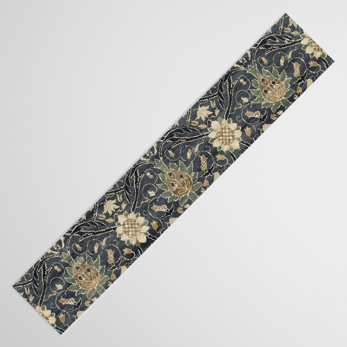 William Morris Vintage Montreal Indigo Slate Table Runner Gallery Image 3