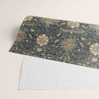 William Morris Vintage Montreal Indigo Slate Wrapping Paper Gallery Image 2