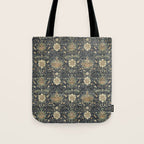 William Morris Vintage Montreal Indigo Slate Tote Bag Gallery Image 1
