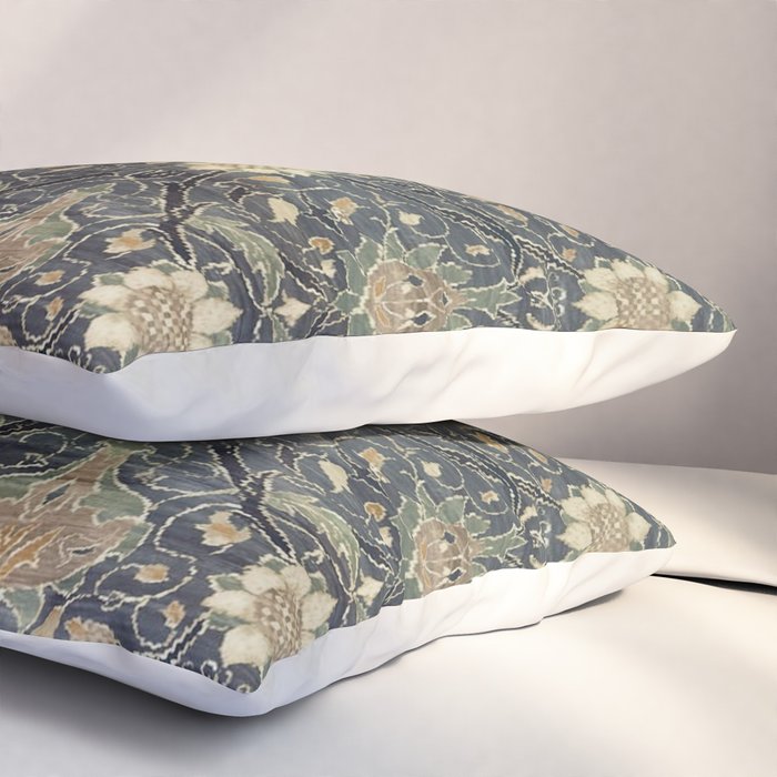 William Morris Vintage Montreal Indigo Slate Pillow Sham Gallery Image 3