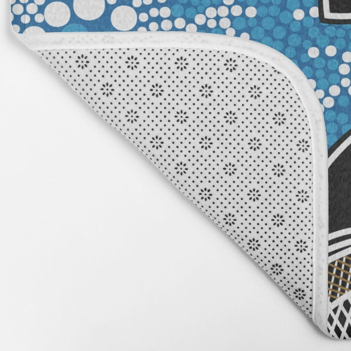 Authentic Aboriginal Art - Sea Turtles Bath Mat Gallery Image 2