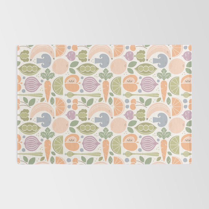 Fruits and Veggies 2025 Calendar Pastel Rug Gallery Image 2