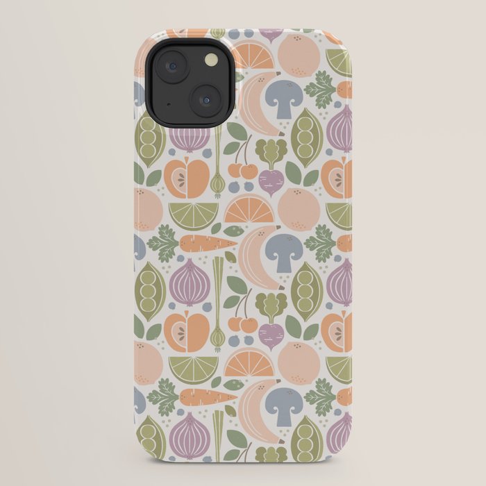 Fruits and Veggies 2025 Calendar Pastel iPhone Case Gallery Image 30