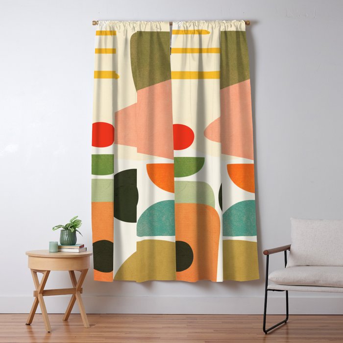 Modern Abstract Art 71 Window Curtain Gallery Image 5