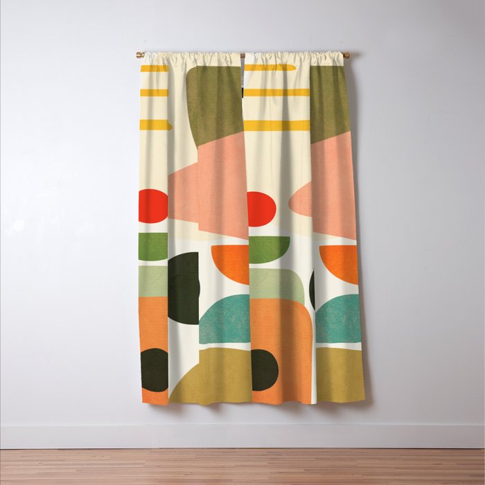 Modern Abstract Art 71 Window Curtain Gallery Image 3