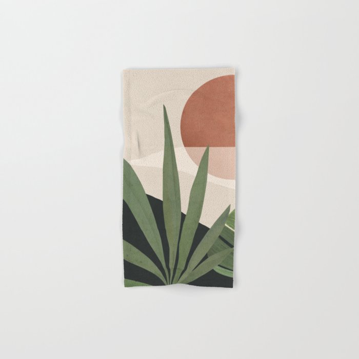Abstract Art Tropical Leaves 45 Bath Towel Gallery Image 1