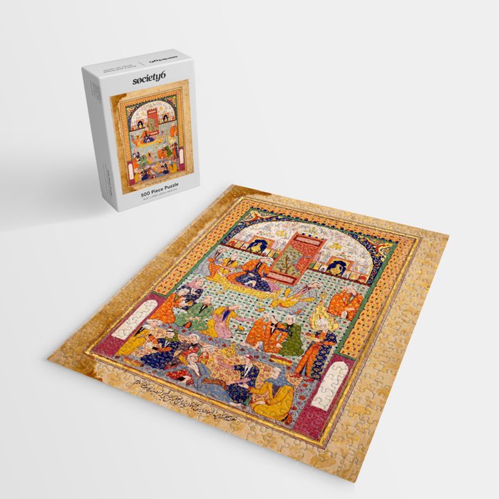  Zulaykhaâs friends cutting their fingers at the sight of Joseph Antique Islamic Art  Jigsaw Puzzle Gallery Image 2