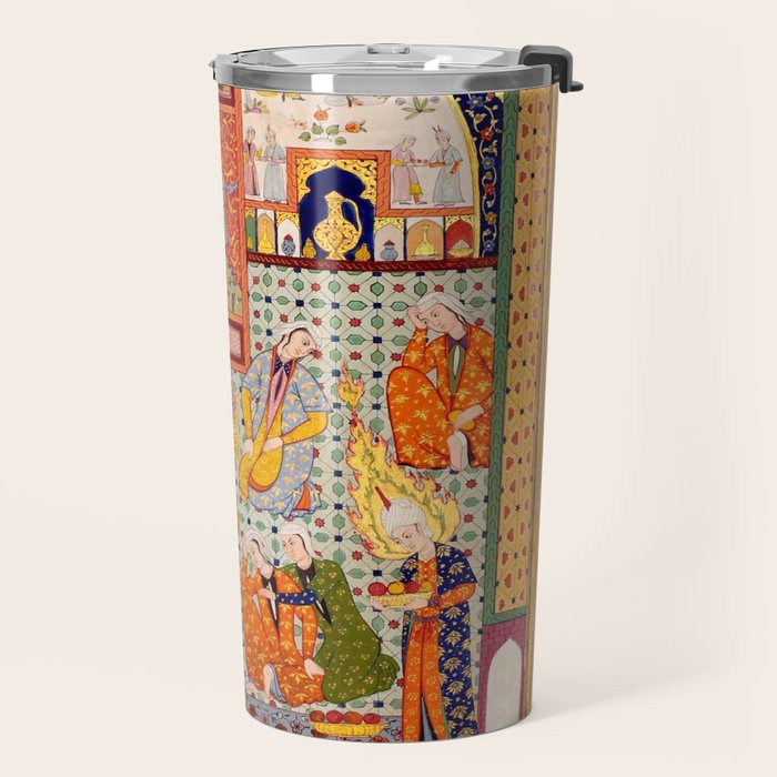  Zulaykhaâs friends cutting their fingers at the sight of Joseph Antique Islamic Art  Travel Mug Gallery Image 2