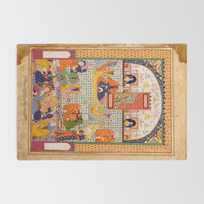  Zulaykhaâs friends cutting their fingers at the sight of Joseph Antique Islamic Art  Rug Gallery Image 2