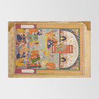 Zulaykhaâs friends cutting their fingers at the sight of Joseph Antique Islamic Art  Rug Gallery Image 2