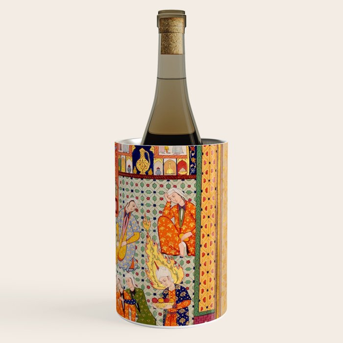  Zulaykhaâs friends cutting their fingers at the sight of Joseph Antique Islamic Art  Wine Chiller Gallery Image 3