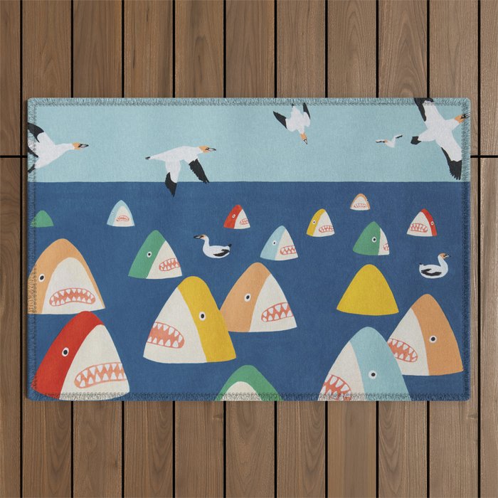 Shark Park Outdoor Rug Gallery Image 1